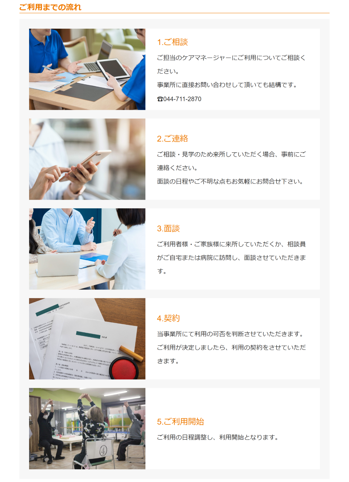 訪問リハ流れ